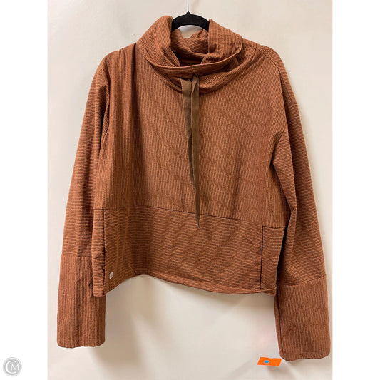 Athletic Sweatshirt Collar By Senita In Orange, Size: L