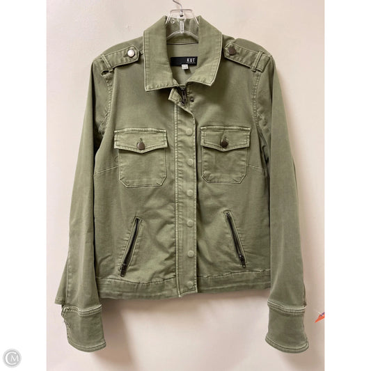 Jacket Denim By Kut In Green, Size: L