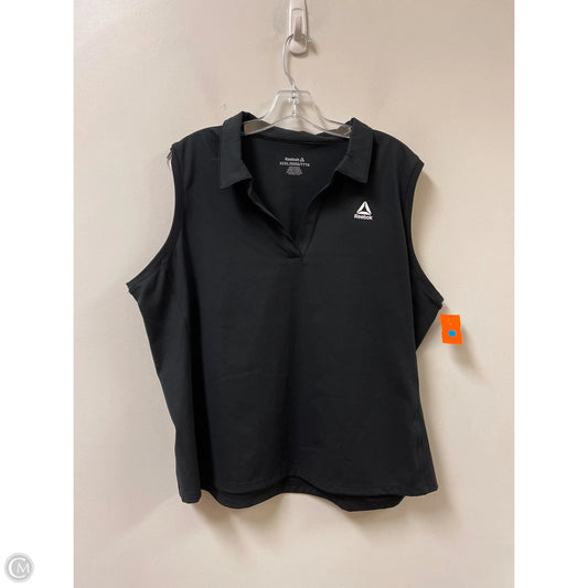 Athletic Tank Top By Reebok In Black, Size: 2x
