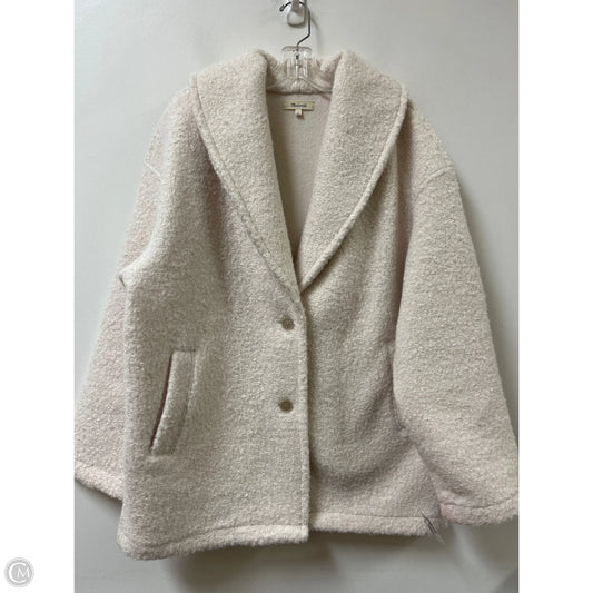 Coat Faux Fur & Sherpa By Madewell In Cream, Size: L