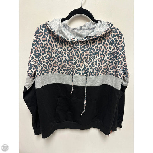 Sweater By Clothes Mentor In Animal Print, Size: L