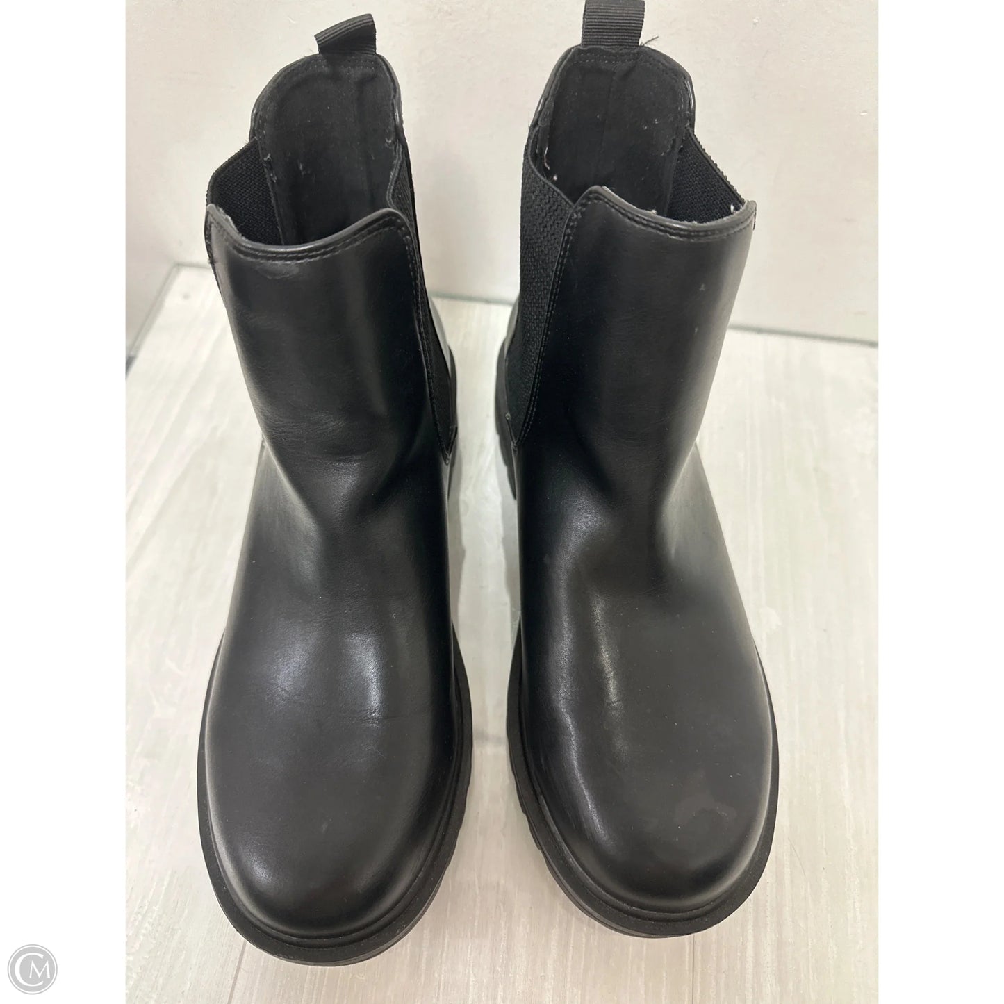 Boots Ankle Heels By Soda In Black, Size: 11