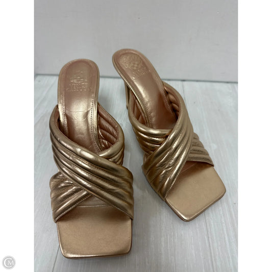 Shoes Heels Stiletto By Vince Camuto In Gold, Size: 11
