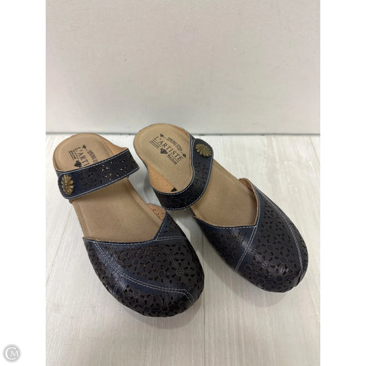 Shoes Heels Block By Spring Step In Navy, Size: 9.5