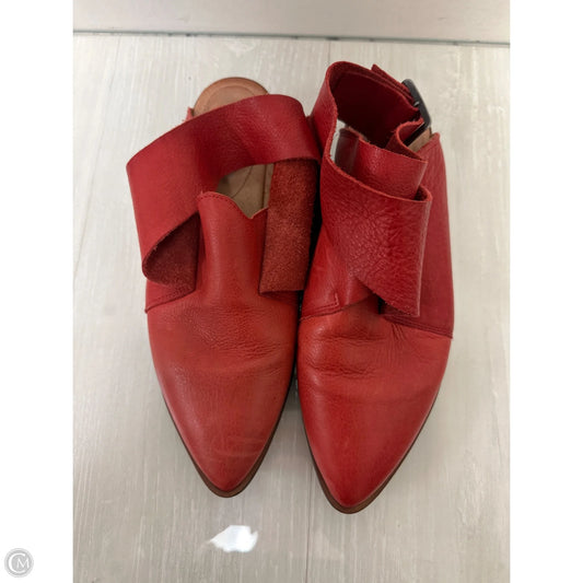 Sandals Heels Block By Free People In Red, Size: 8.5