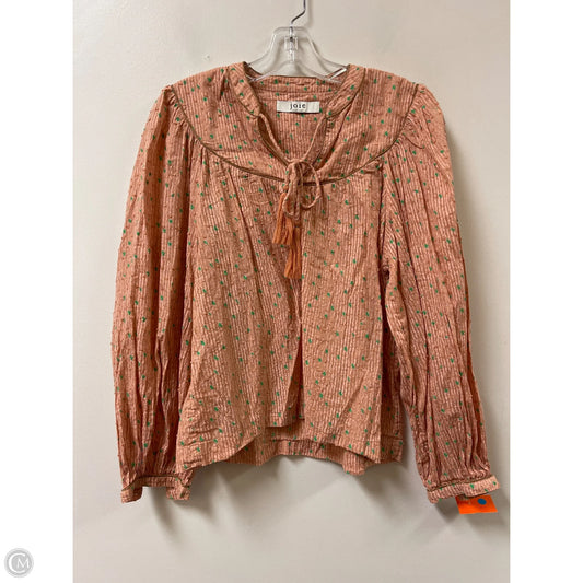 Top Long Sleeve By Joie In Orange, Size: M