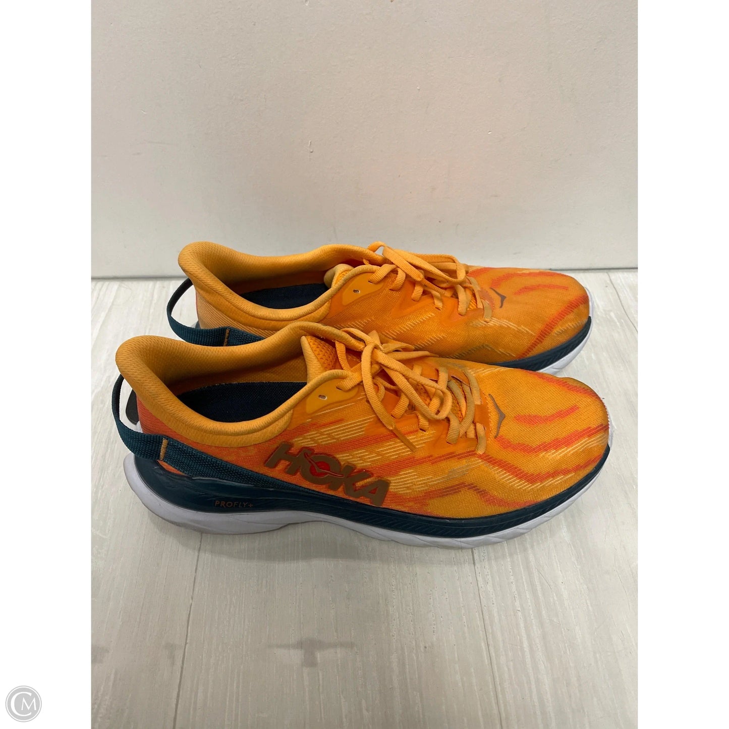 Shoes Athletic By Hoka In Orange, Size: 10