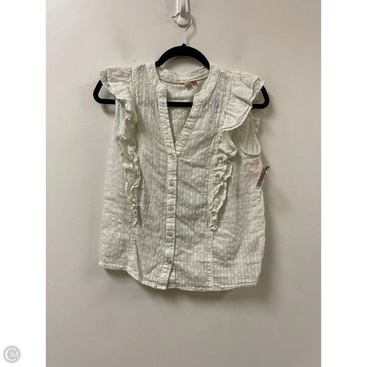 Top Sleeveless By Pilcro In Cream, Size: S