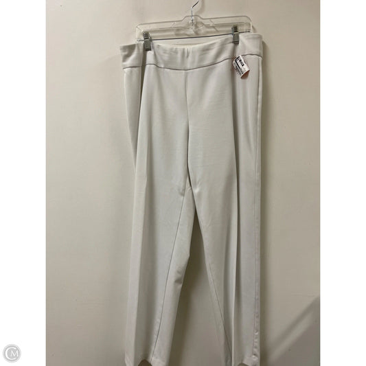 Pants Dress By Investments In White, Size: 14