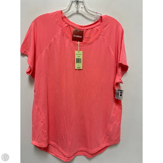 Athletic Top Short Sleeve By Tangerine In Pink, Size: Xl