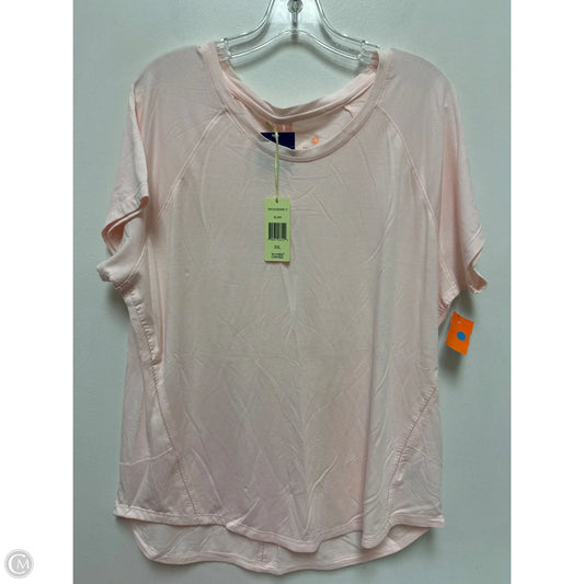 Athletic Top Short Sleeve By Tangerine In Pink, Size: 1x