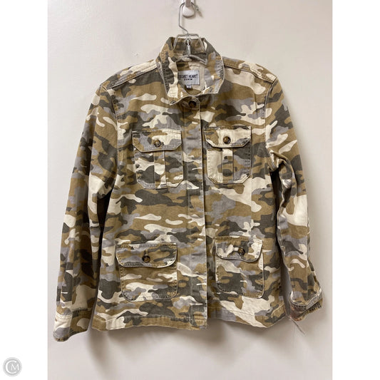 Jacket Denim By Clothes Mentor In Camouflage Print, Size: L