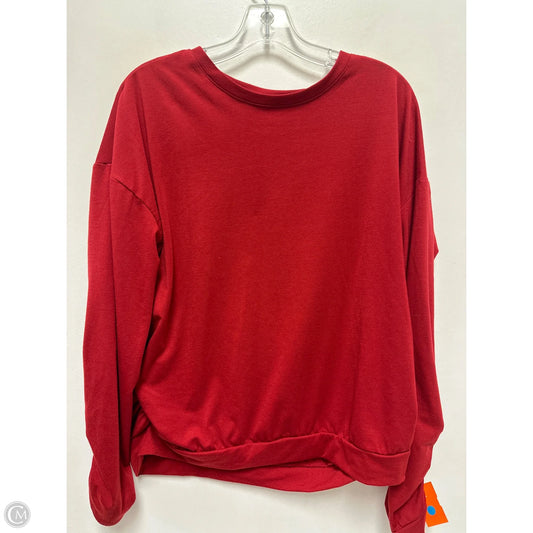 Top Long Sleeve By Clothes Mentor In Red, Size: 1x