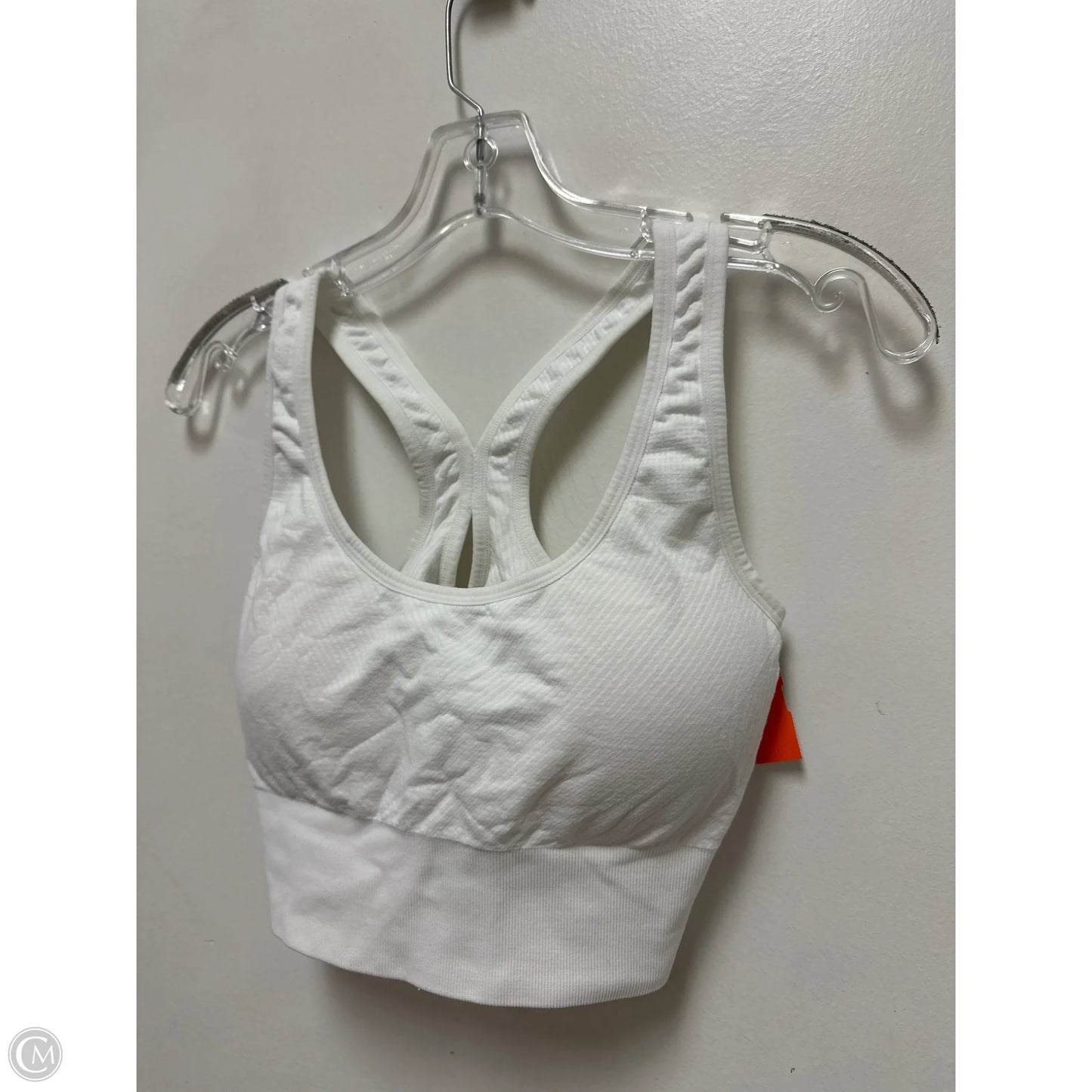 Athletic Bra By Velocity In White, Size: L