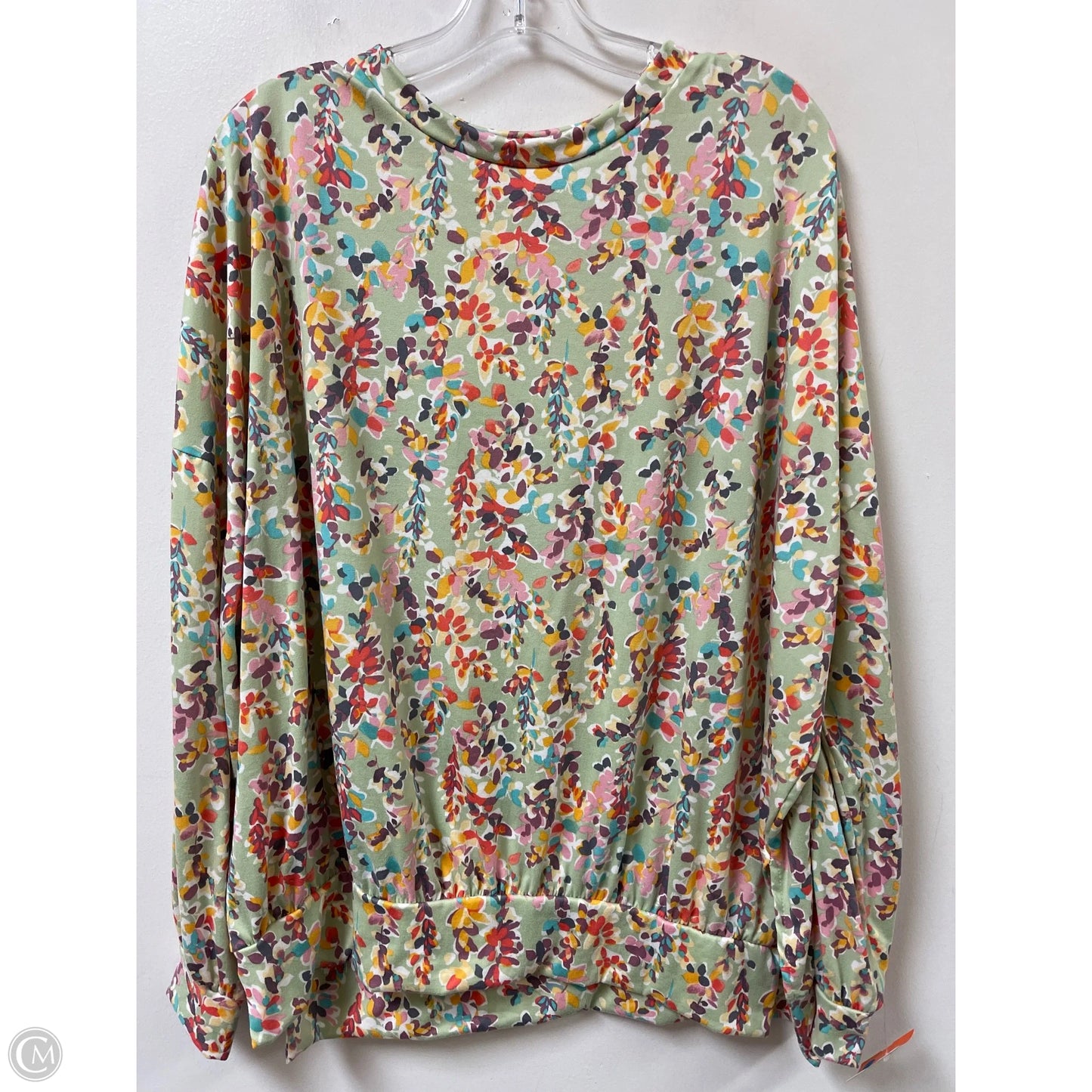 Top Long Sleeve By Clothes Mentor In Green, Size: M