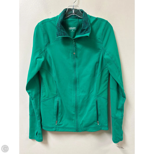 Athletic Jacket By Kirkland In Green, Size: M