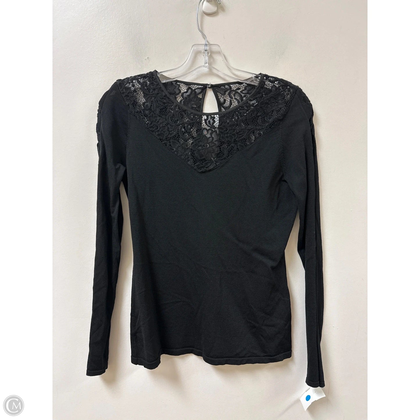 Top Long Sleeve By Clothes Mentor In Black, Size: M