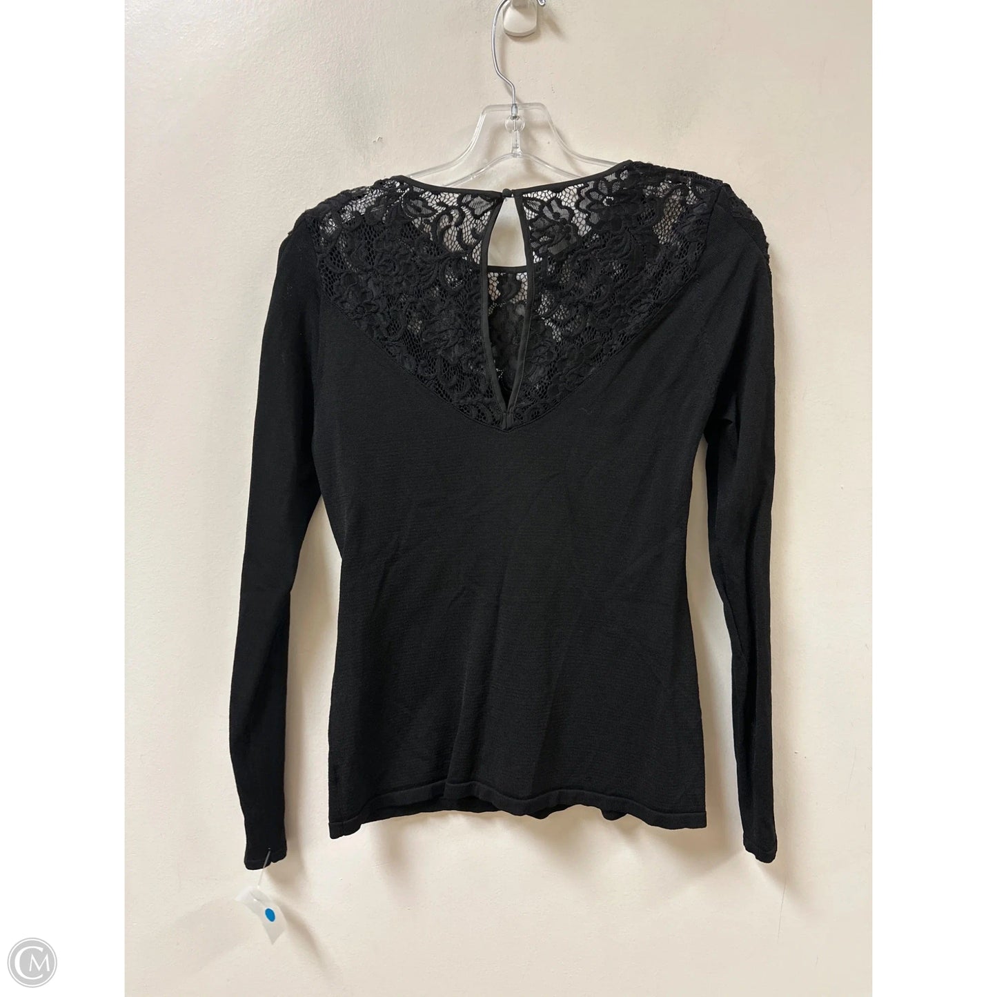 Top Long Sleeve By Clothes Mentor In Black, Size: M