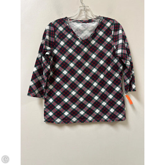 Top Long Sleeve By Kim Rogers In Red, Size: S