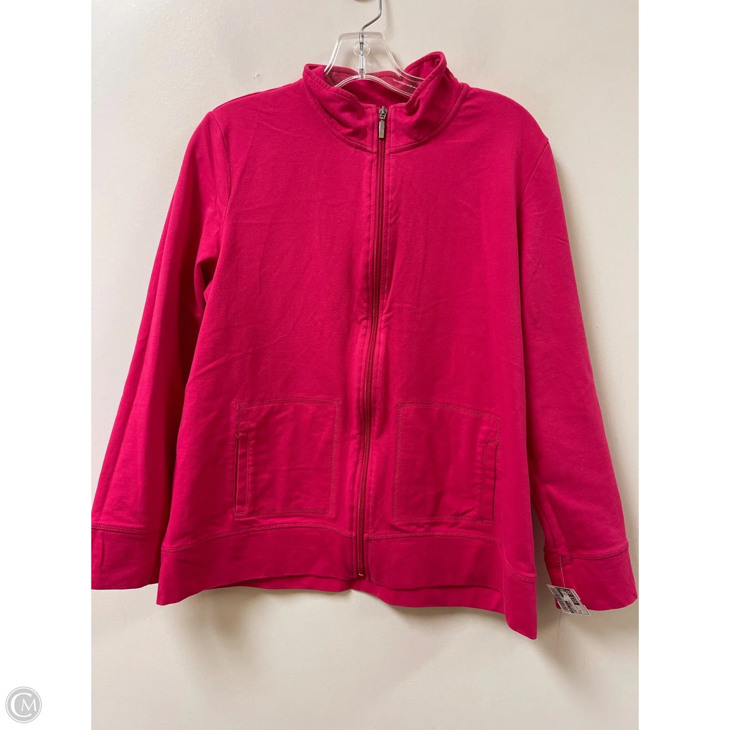 Jacket Other By Karen Scott In Pink, Size: L