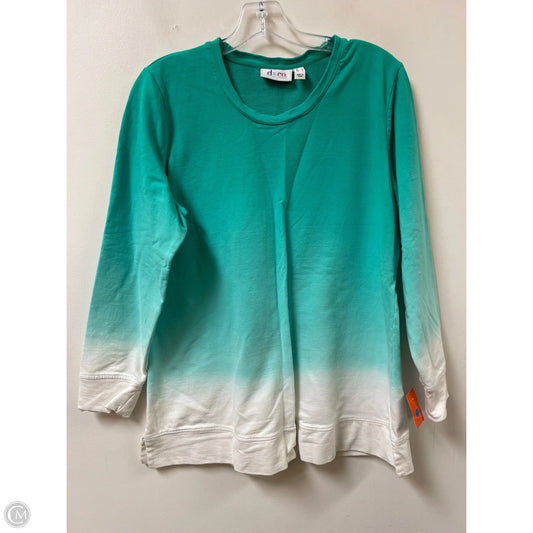 Tunic Long Sleeve By D&co. In Green, Size: M