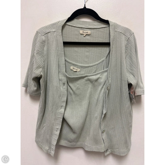 Top 2pc Short Sleeve By Madewell In Green, Size: L