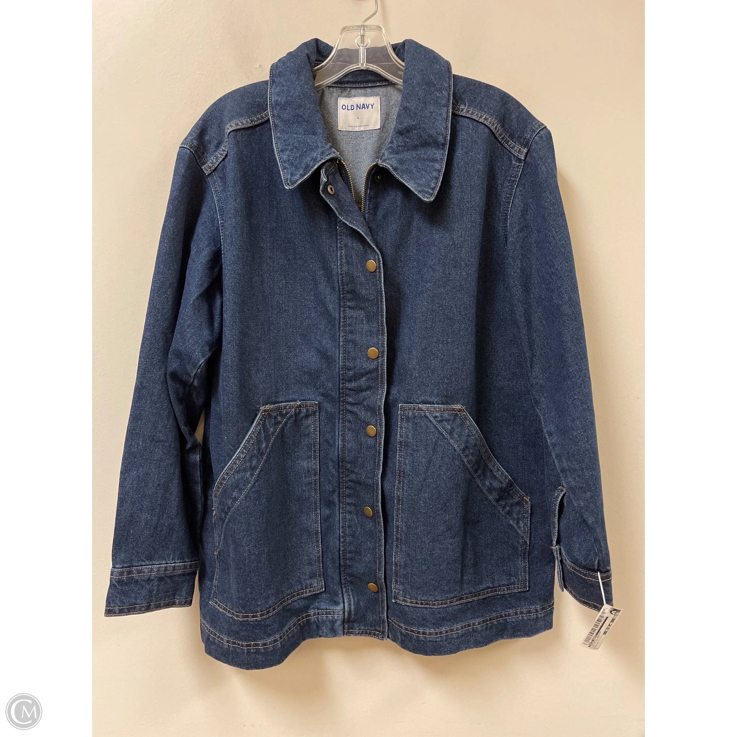 Jacket Denim By Old Navy In Blue Denim, Size: L