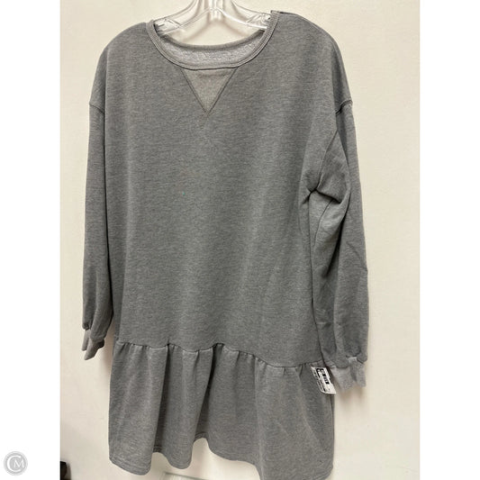 Dress Casual Midi By Clothes Mentor In Grey, Size: M
