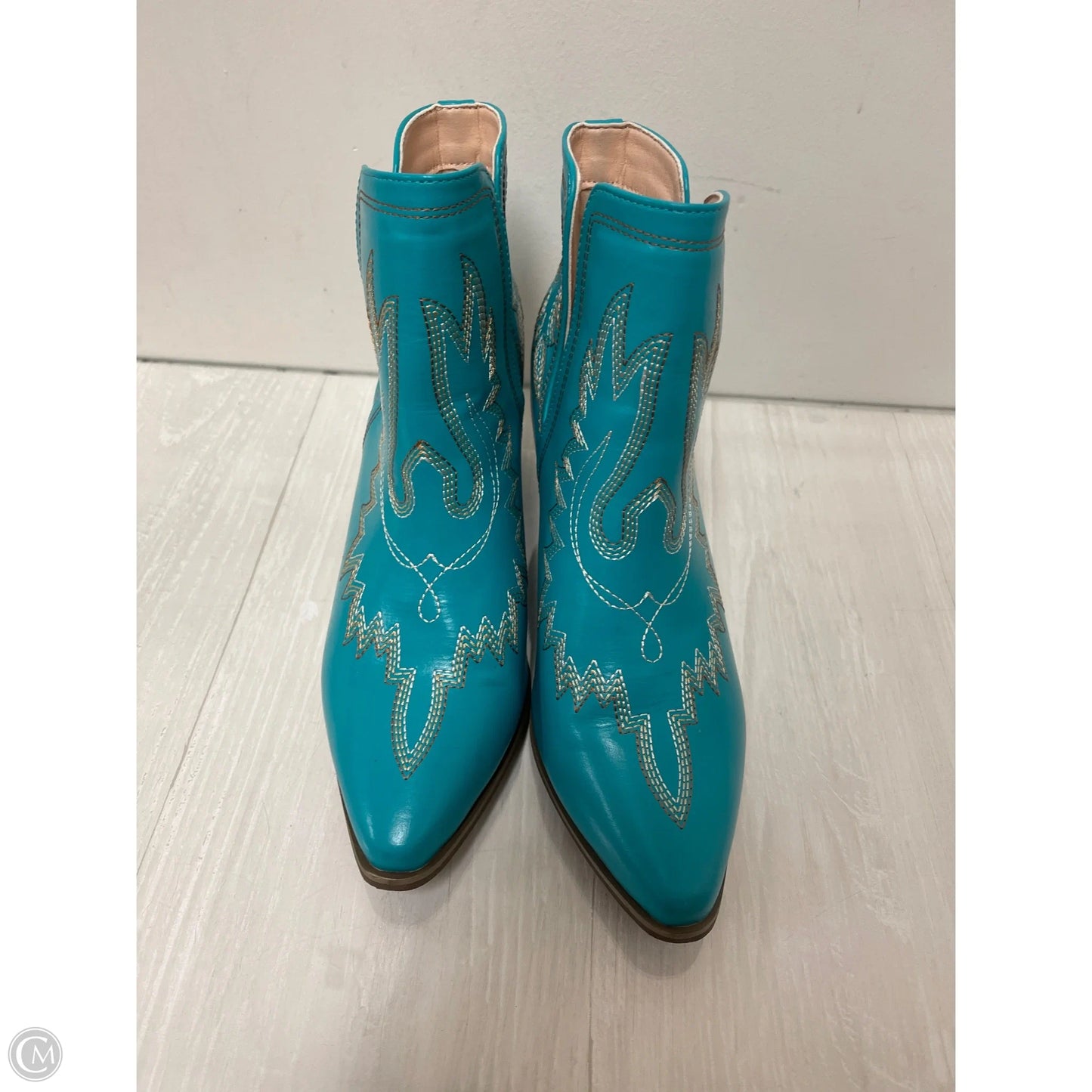 Boots Western By Clothes Mentor In Teal, Size: 11