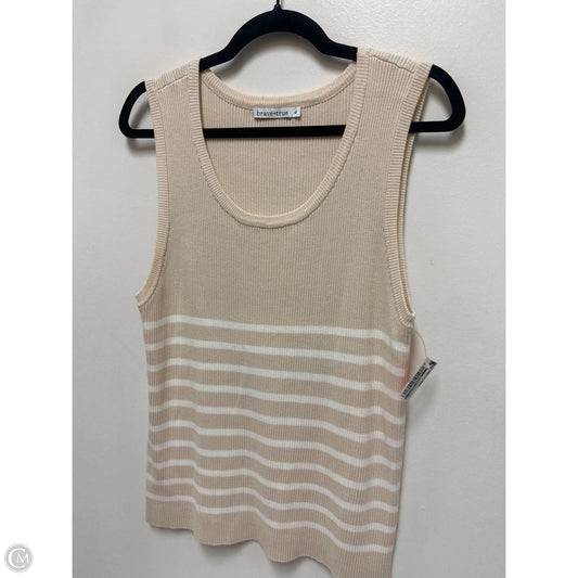 Top Sleeveless By Clothes Mentor In Cream, Size: Xl