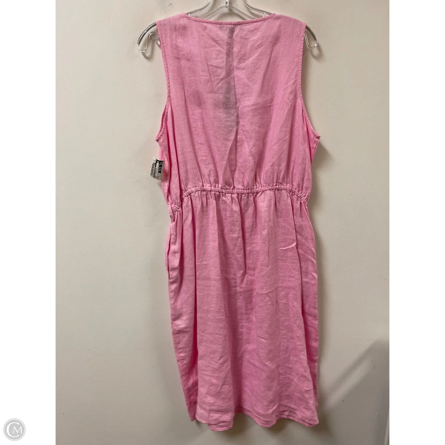 Dress Casual Midi By Saks Fifth Avenue In Pink, Size: Xl
