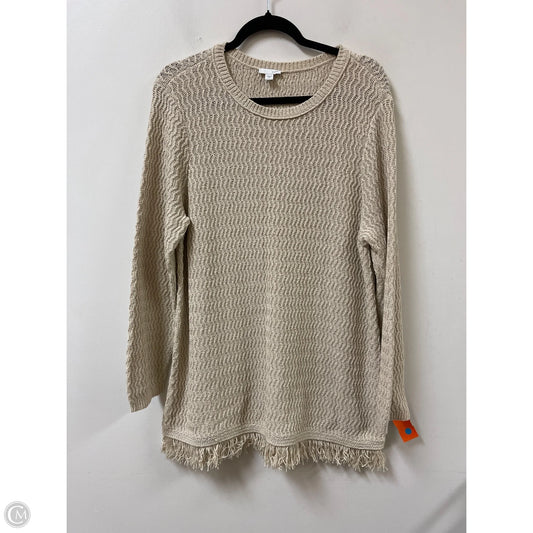 Tunic Long Sleeve By J. Jill In Cream, Size: Xl