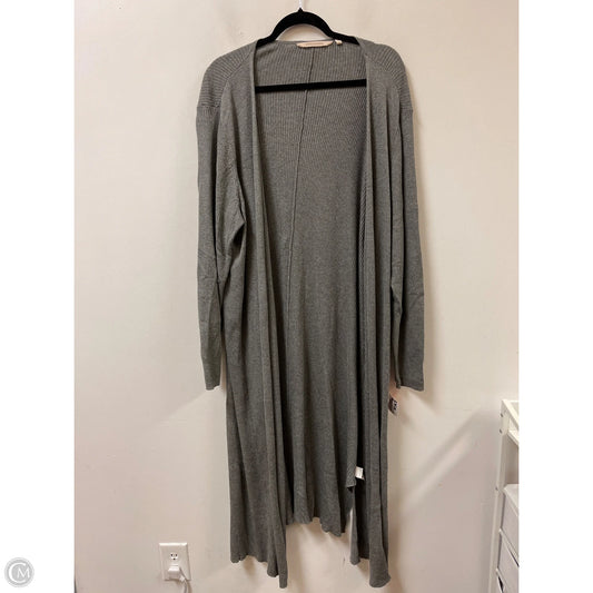 Sweater Cardigan By Soft Surroundings In Grey, Size: 2x