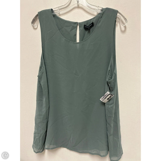 Top Sleeveless By Pleione In Green, Size: Xl