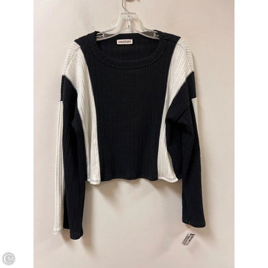 Top Long Sleeve By Charlotte Avery In Black, Size: S