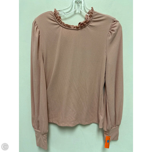 Top Long Sleeve By Lush In Pink, Size: L