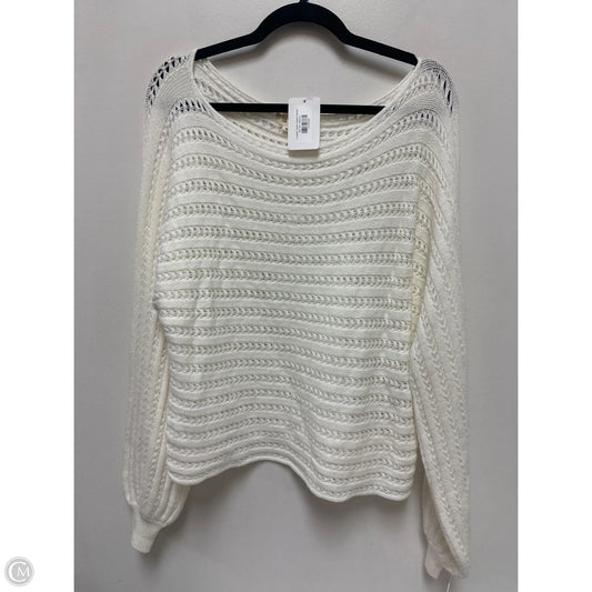 Sweater By La Miel In White, Size: M