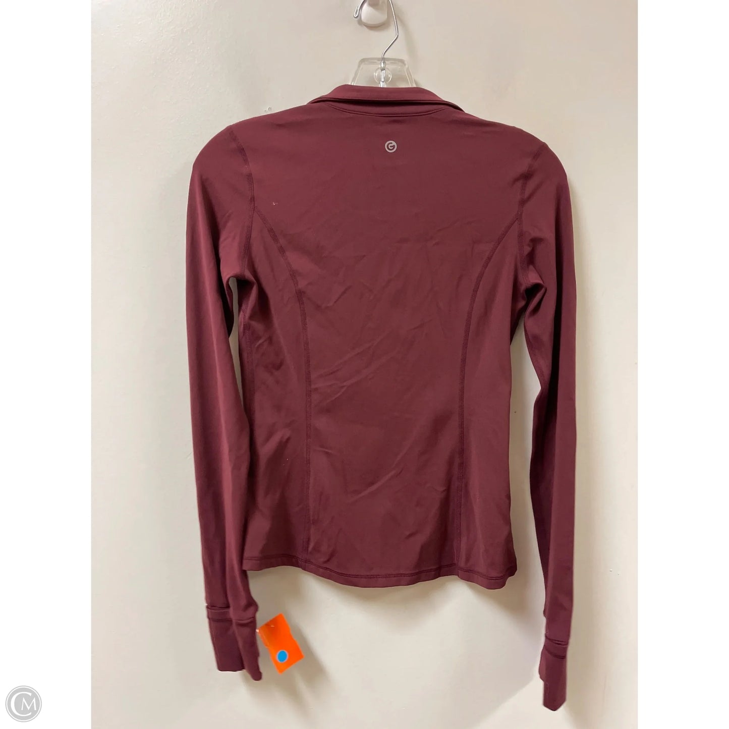 Athletic Jacket By Clothes Mentor In Maroon, Size: M