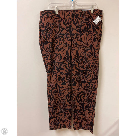 Pants Cropped By Chicos In Brown, Size: 14