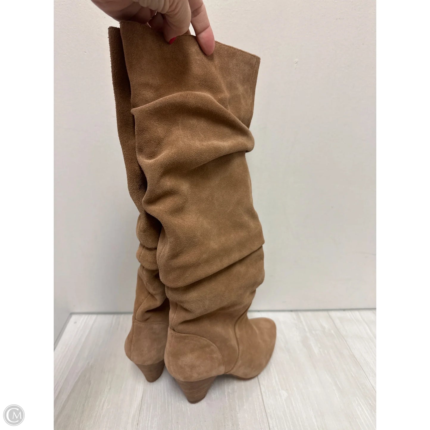 Boots Knee Heels By Antonio Melani In Tan, Size: 6.5