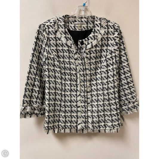 Blazer By Peter Nygard In Black & White, Size: M