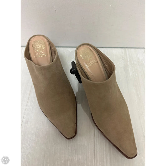 Boots Ankle Heels By Vince Camuto In Tan, Size: 8