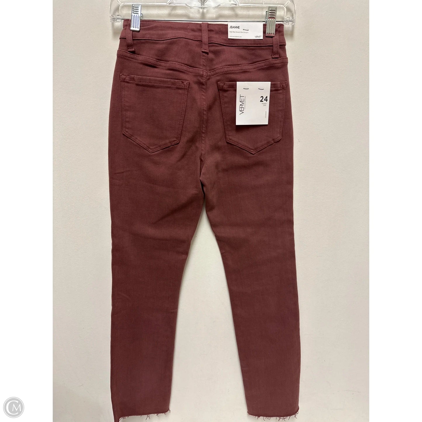 Jeans Skinny By Vervet In Red, Size: 0