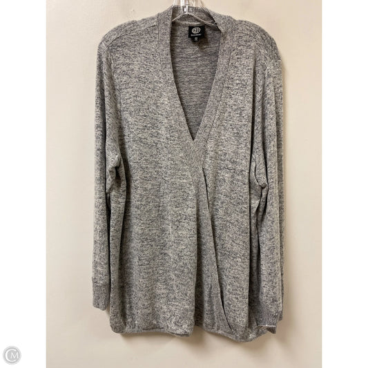 Top Long Sleeve By Bobeau In Grey, Size: 2x
