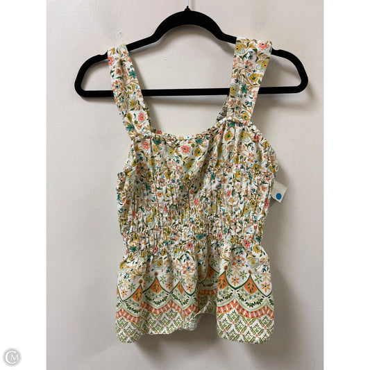 Top Sleeveless By Ann Taylor In Floral Print, Size: S