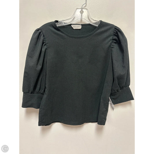 Top Long Sleeve By Clothes Mentor In Black, Size: S