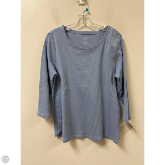 Top Long Sleeve By J. Jill In Blue, Size: L