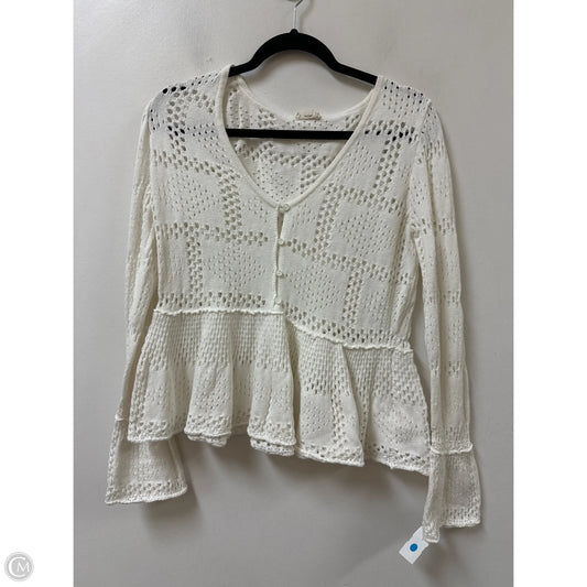 Sweater By Pilcro In Cream, Size: S