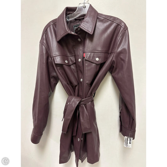 Jacket Shirt By Levis In Purple, Size: S