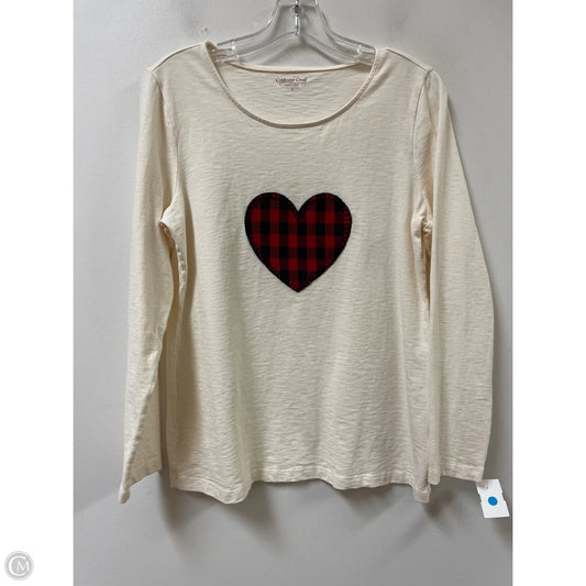 Top Long Sleeve By Coldwater Creek In Cream, Size: S